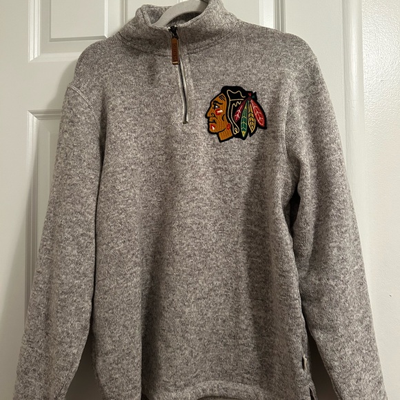 Vintage Chicago Blackhawks Quarter Zip - Picture 1 of 5